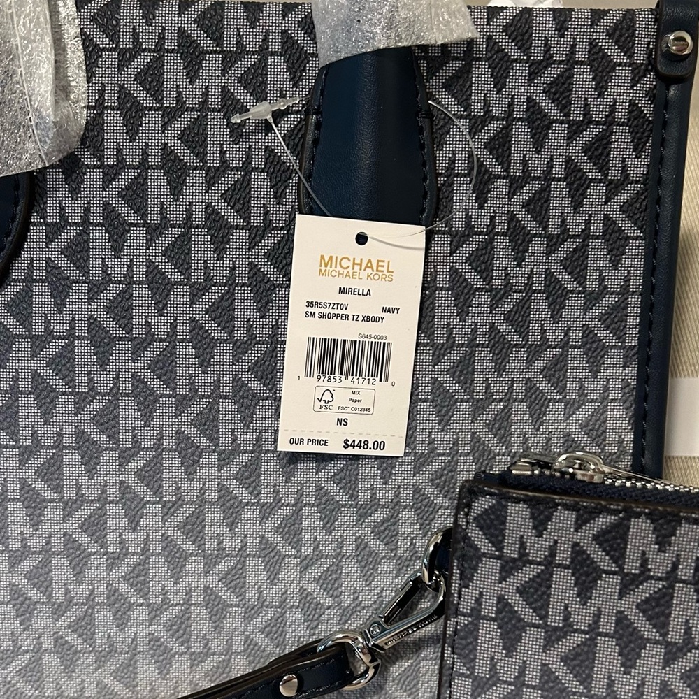 NWT..Michael Kors Mirella Small Ombre’
Signature Logo Crossbody Bag & Wallet - Picture 8 of 13